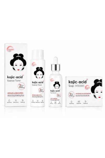 Lovisah 3-Piece Kojic Acid Skincare Set, Face Toner, Facial Serum & Cleansing...