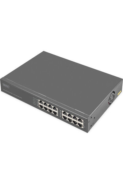 Digitus Διακόπτης Δικτύου 8 θυρών Gigabit PoE+ Εγχυτήρας 250W Schw