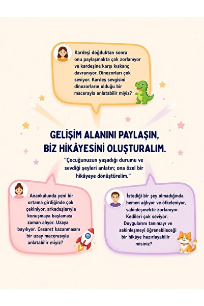 BULUT DİJİTAL Kişiye Özel Çocuk Hikâye Kitabı - Çocuğunuzun Gelişimine Özel Kahramanlık Hikâyesi - İsim ve Fotoğraflı