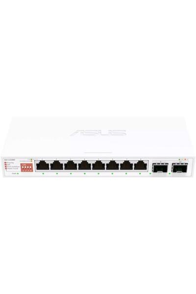 ASUS Switch QG-U1080, 2 porturi SFP+ de 10GB, 8 porturi 2.5G, Plug and Play, ...