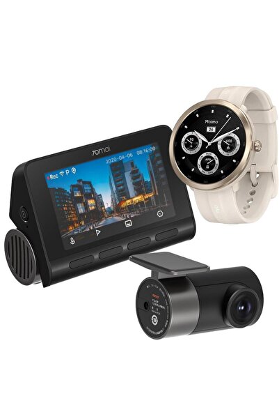 70MAİ Κάμερα Αυτοκινήτου 4K A800S + Πίσω Κάμερα RC06 + Ρολόι Maimo R Gold-GPS...