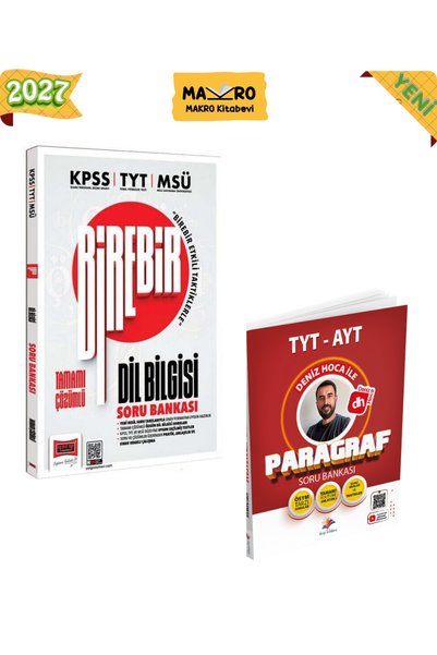 Makro Kitabevi Yayınları Yargı 2027 KPSS TYT MSÜ Dil Bilgisi Birebir Soru Ban...