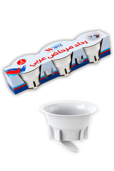Dome Eastern رداد مرحاض عربي – مانع الروائح والحشرات – أبيض