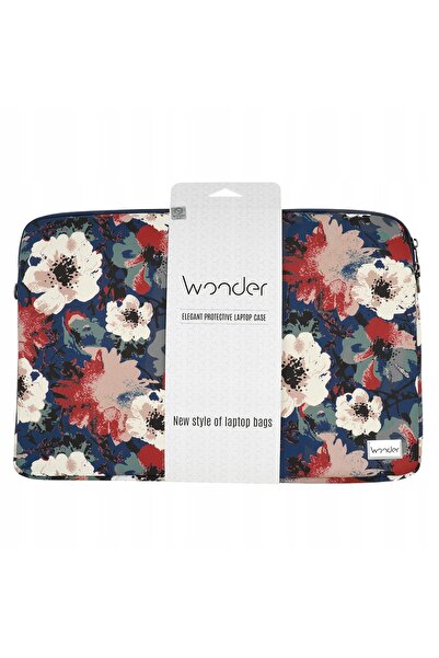 Wonder Husă laptop 13-14 inch albastru cu camelii