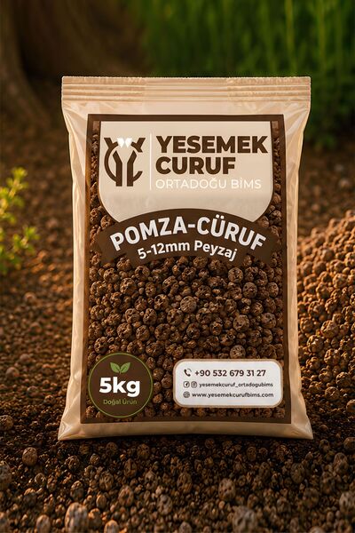 YESEMEK CURUF Ponza Taşı - Curuf - Peyzaj 10 Lt 5-12 mm Kahverengi