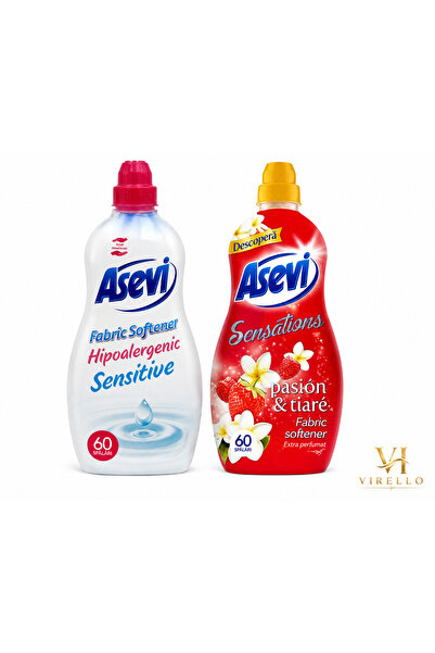 ASEVI Set 2 Balsamuri de Rufe – Sensitive Hipoalergenic + Sensations Pasión &...