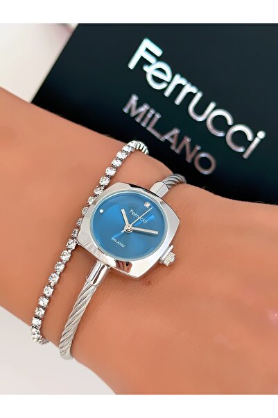 Ferrucci Steel Strap Special Design Women's Wristwatch with 2 Years Warranty,...