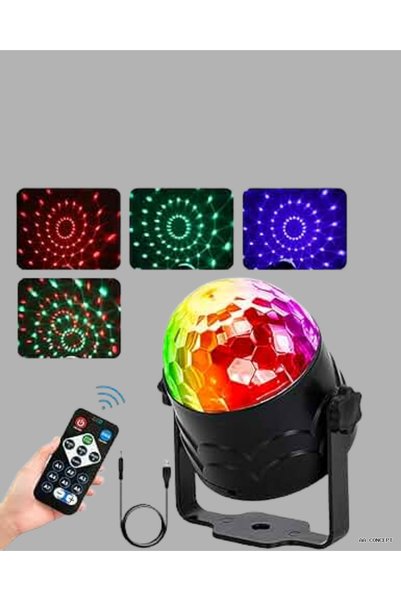 ZERO LAND Concepta Rgb Led Disco Sphere with 7 Modes (185105) Remote Controlled