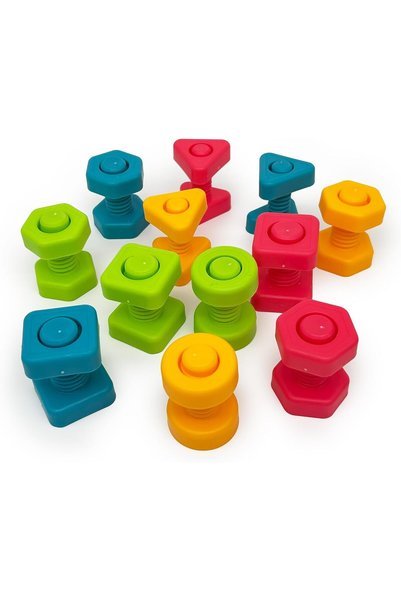 Little Hero 24-Piece Nuts & Bolts Construction Set | Multicolour STEM Learning Toy for Kids Ages 3+ | Educational Building Tool Kit for Boys & Girls