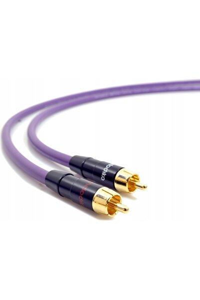 Melodika MD2R20 PURPLE RAIN PENTRU CABLU AUDIO 2RCA - 2 RCA CINCH OFC 2m
