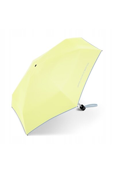 NO BRAND Umbrelă manuală Benetton Ultra Mini Flat - galben pere