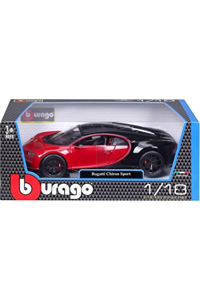 BBURAGO - Bugatti Chiron Sport Die-Cast Model Car, 1:18 Scale Collectible Veh...