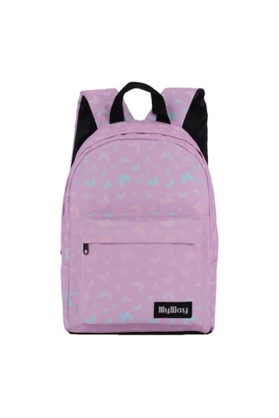 OEM Rucsac de grădiniță lila cu model fluturi - My Way