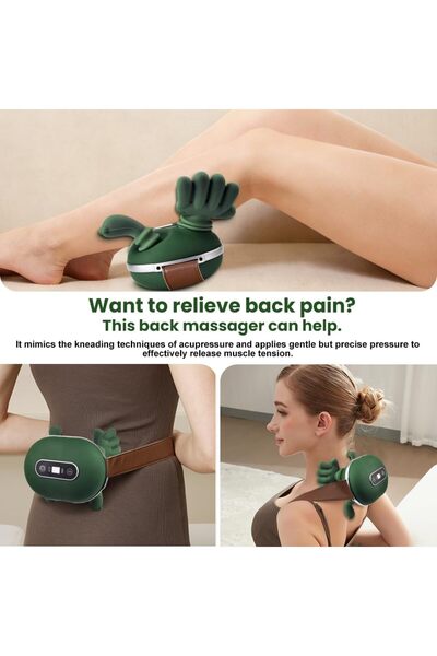Brix Neck and Shoulder Massager, Professional Shiatsu Neck Massager, Portable Deep Tissue 4D Kneading with Heat, Intelligent Simulated Human Hand Design for Pain Relief and Muscle (Man and Woman)