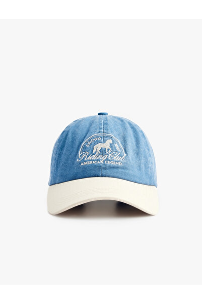 Koton Kids Boy's Embroidered Cotton Cap Hat