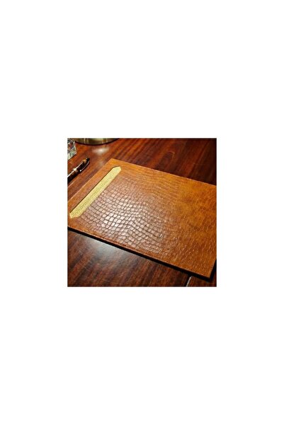 AMAD CRAFT Luxury placemat made of recycled leather, decorated with handmade ...