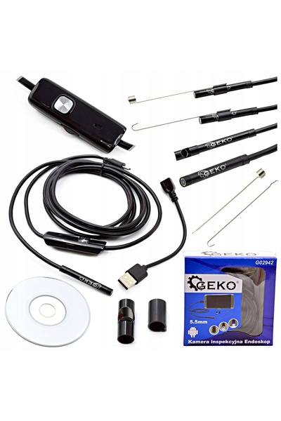GEKO Cameră de inspecție endoscop 5.5mm USB LED Android