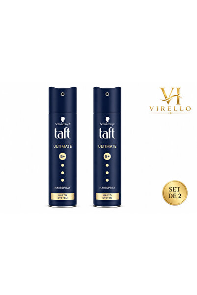 Taft Set 2 x Fixativ de păr Schwarzkopf Ultimate 5+, fixare foarte puternică