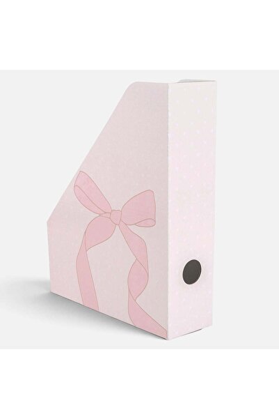 OEM Suport pentru Reviste & Acte din Carton Roz cu Funda 24x7,5x29,5cm