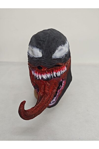 NET MARKET Halloween Silikon Maske Venom Uzon Dilli - Cadılar Bayramı Ve Kost...