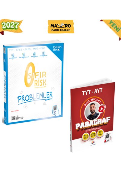 Dizgi Kitap Üç Dört Beş 2027 YKS TYT KPSS ALES MSÜ DGS Problemler Sıfır Risk ...