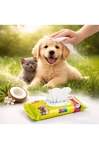 OEM Servetele Umede pentru Animale de Companie cu Aroma de Nuca de Cocos - 54buc