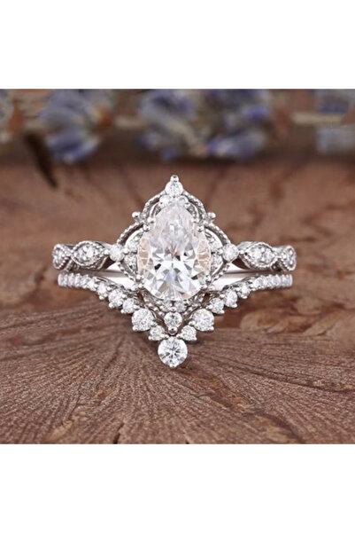Choice3 9 DJ046 Huitan 2023 New Designed Wedding Set Rings for Women Luxury C...