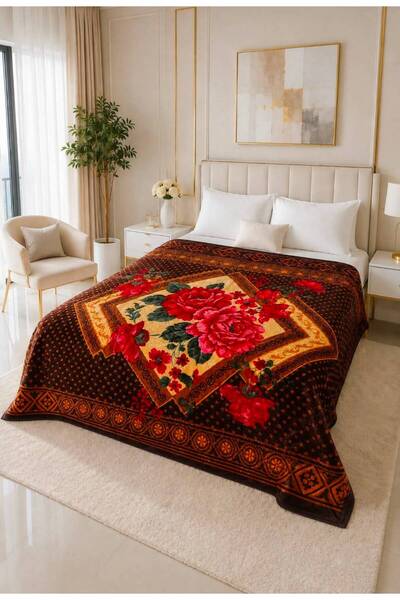 Kapreo Home Osotto Premium Soft Çift Katlı Dolgun Çift Kişilik Battaniye 220×...