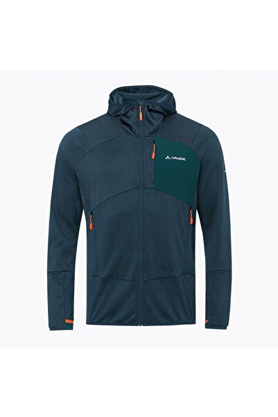 NO BRAND Hanorac bărbați VAUDE Monviso Fleece II bleumarin/verde XXL