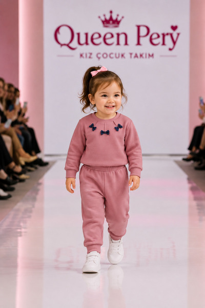 Prenses Peri Kids İki iplik kumaş yüzde yüz pamuk ful likra