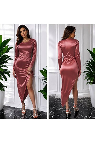 OnlyForYou Rochie midi din lycra elastică cu cupe la bust și șnur reglabil pe...