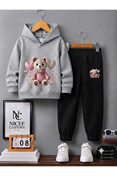 NC Nicee Clothes SET TRENING COPII UNISEX (IMPRIMEU CU URSULEȚ ȘI BOMBOANE DE...