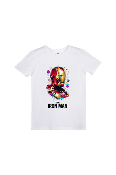 EZ Design Iron Man Printed Kids Tshirt