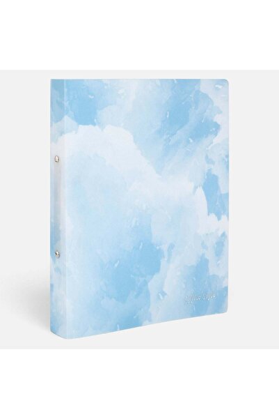 OEM Biblioraft A4 2 Inele Bleu Marble Glitter 23,5x31cm