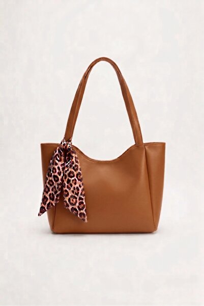 PurpleART Women's Tote Bag Shopper Shoulder Bag with Scarf Gift 33X23X9Cm