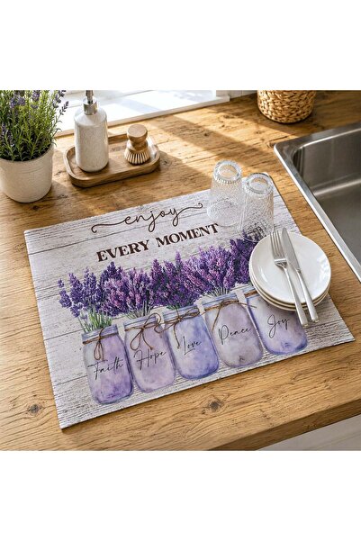 OEM Lavender Patterned Textile Dryer 50x40cm