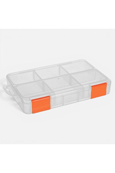OEM Plastic Organizer Box with 6 Adjustable Compartments 18x2.9x12.9cm