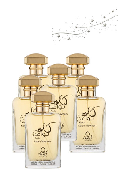 Al aqeeq 6 Pieces Kalam Nawaem White Perfume 100ML