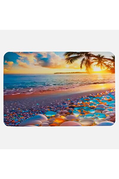 OEM Covoras Baie din Cauciuc Plaja 60x40cm