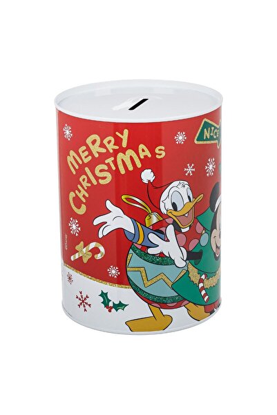 OEM Pusculita Metalica Mickey Mouse si Prietenii de Craciun Ø12x16cm