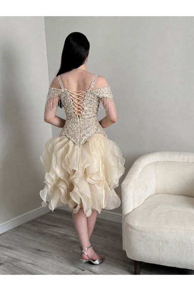 Rizwan01 Luxury Dress with Beads and Gizzar