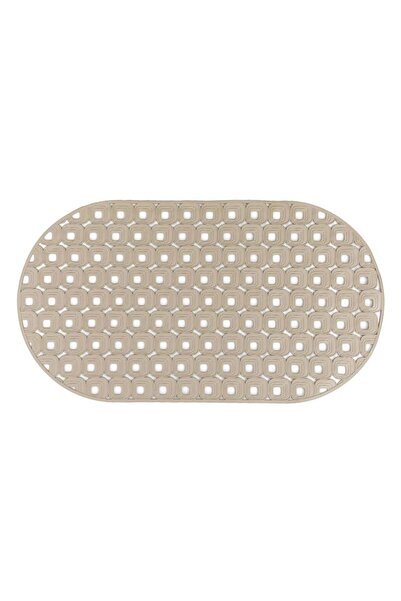 OEM Covoras Antiderapant Taupe Square pentru Baie 70x39cm