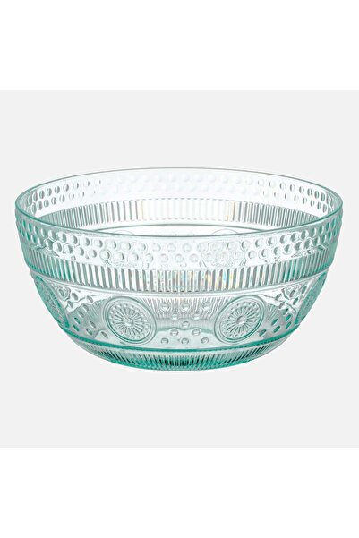 OEM Mint Green Plastic Bowl with Patterned 800ml