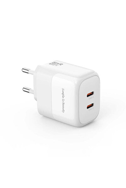 Xo Încărcător L140 35W GaN 2x USB-C - alb