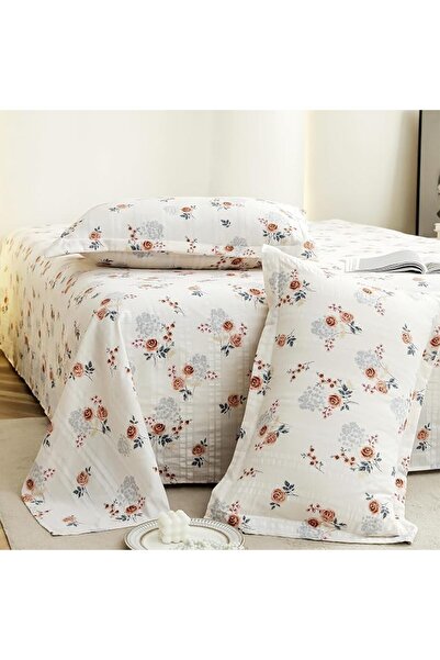 Fashion Story Home King Size Bed Sheet with 2 Pillow Covers Cotton Cloud Desi...