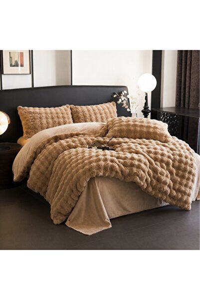 CHIRASO Bedding Set, Cocolino Rabbit Fur, Duvet Cover 200x230cm, Sheet 220x24...