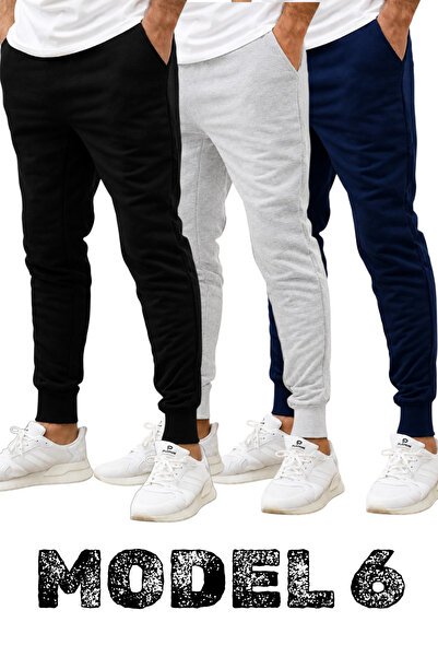 TORUK MAKTO Set of 3/3 Pieces Unisex Ribbed Regular Black Gray Navy Blue Colo...