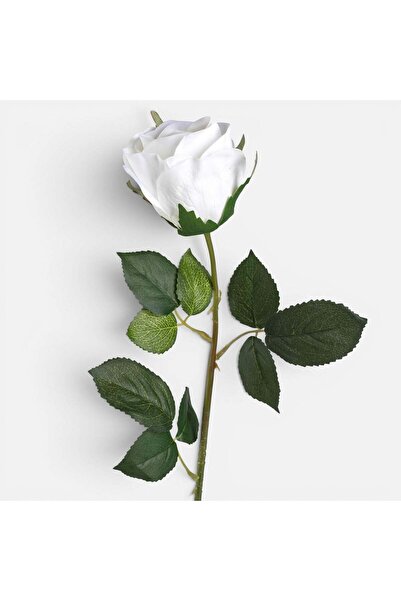 OEM Floare Artificiala Trandafir Alb 68cm