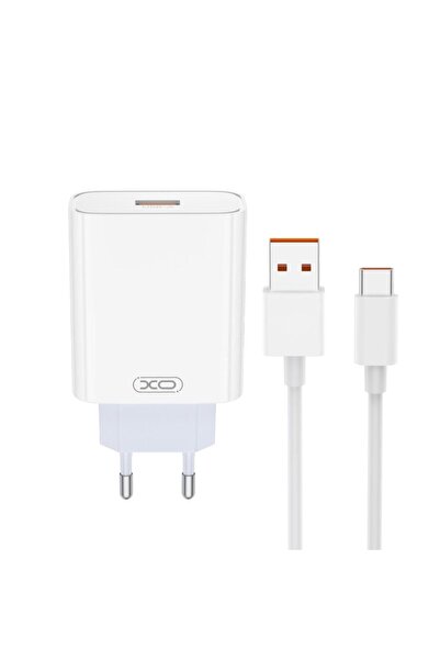 Xo Încărcător L164 120W USB-C/USB-A, cu cablu USB-A la USB-C inclus - alb