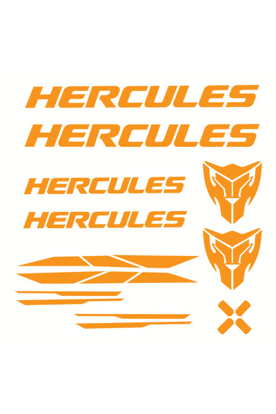 Oracal Bicycle Sticker Set Hercules – 11 Pieces – Orange